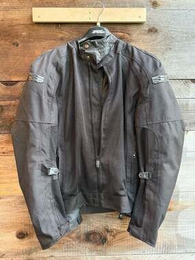 Speed and Strength Men's Mesh Motorcycle Jacket Black Size L